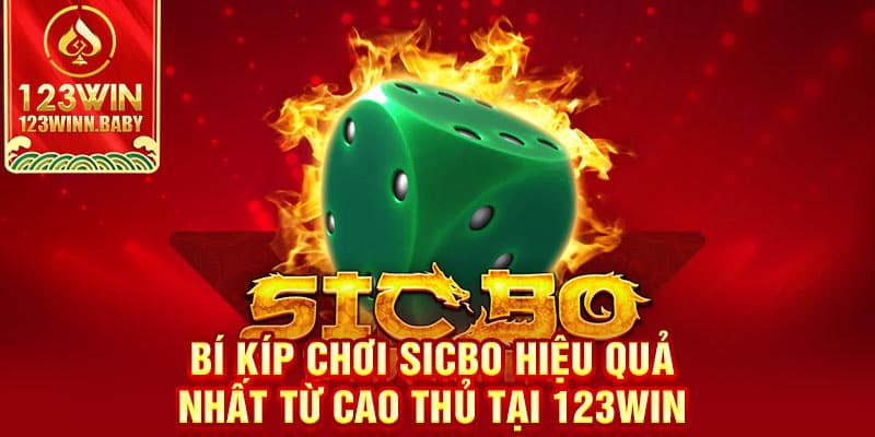 Bí kíp chơi sicbo hiệu quả nhất từ cao thủ tại 123win