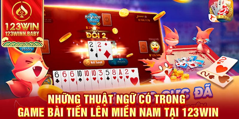 Những thuật ngữ có trong game bài tiến lên miền Nam tại 123win